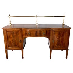 Antique Edwardian Mahogany Inlaid Sideboard by Hamptons, Pall Mall, London