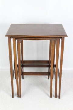 Antique Edwardian Mahogany Nest of Tables Nesting Coffee Tables English, 1910