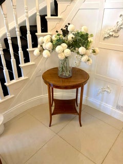 Ancienne table d'appoint / lampe en acajou de l'époque édouardienne