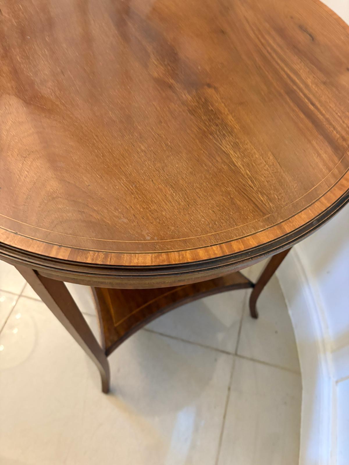 Antique Edwardian Mahogany Occasional / Lamp Table For Sale 1