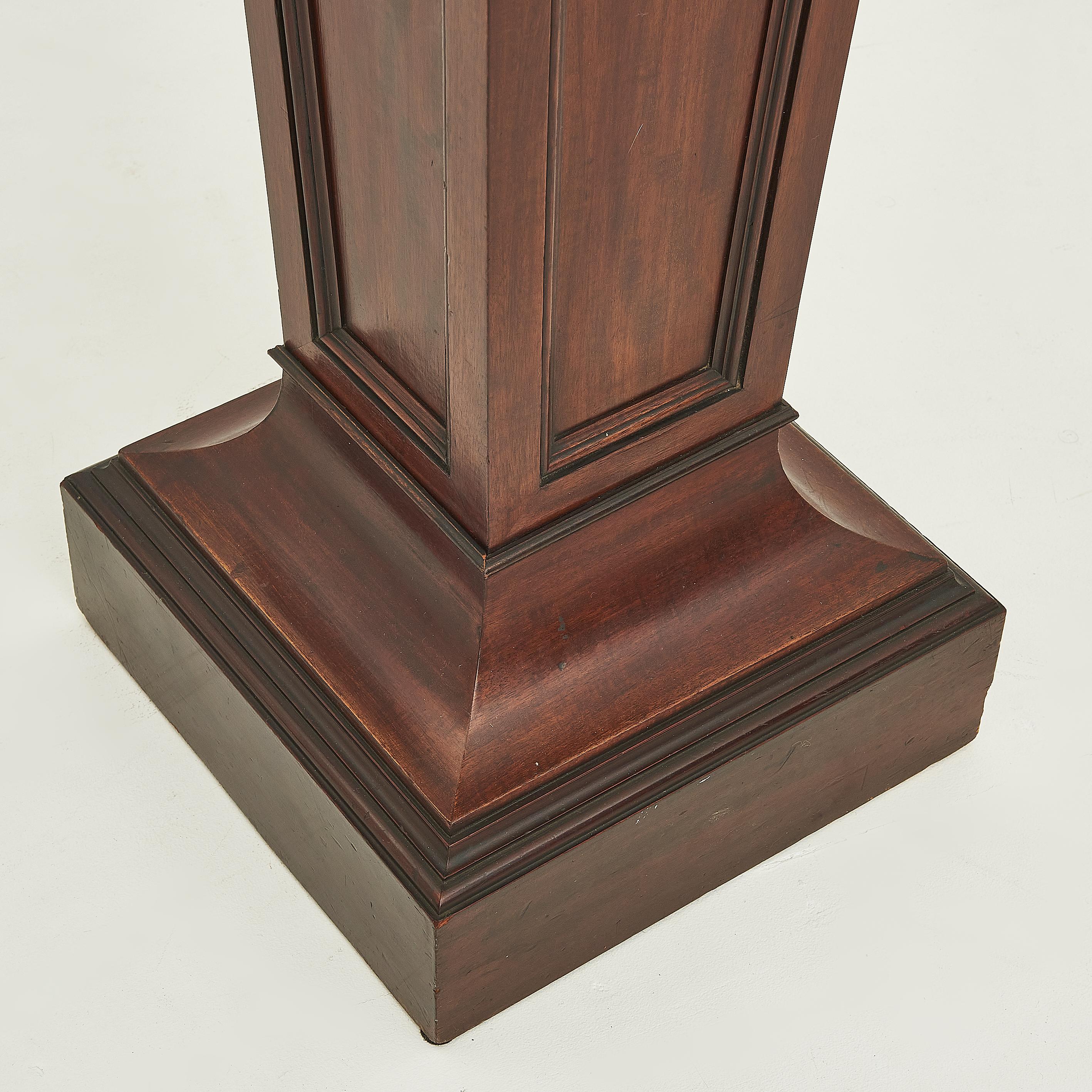 Antique Edwardian Mahogany Pedestal Stand For Sale 3