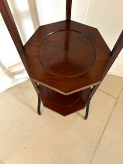 Antique Edwardian Mahogany Three-Tier Cake Stand