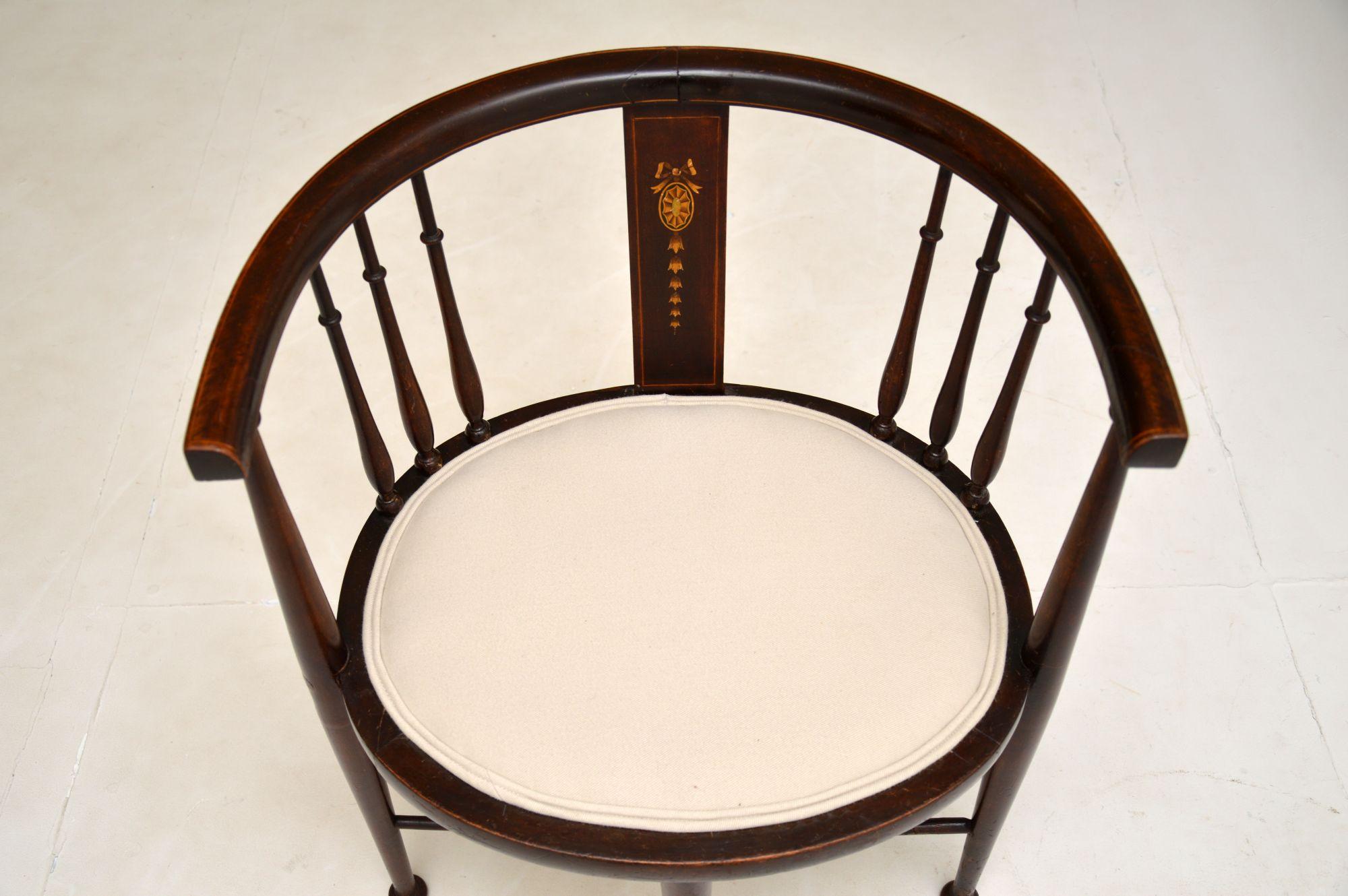 antique edwardian tub chair
