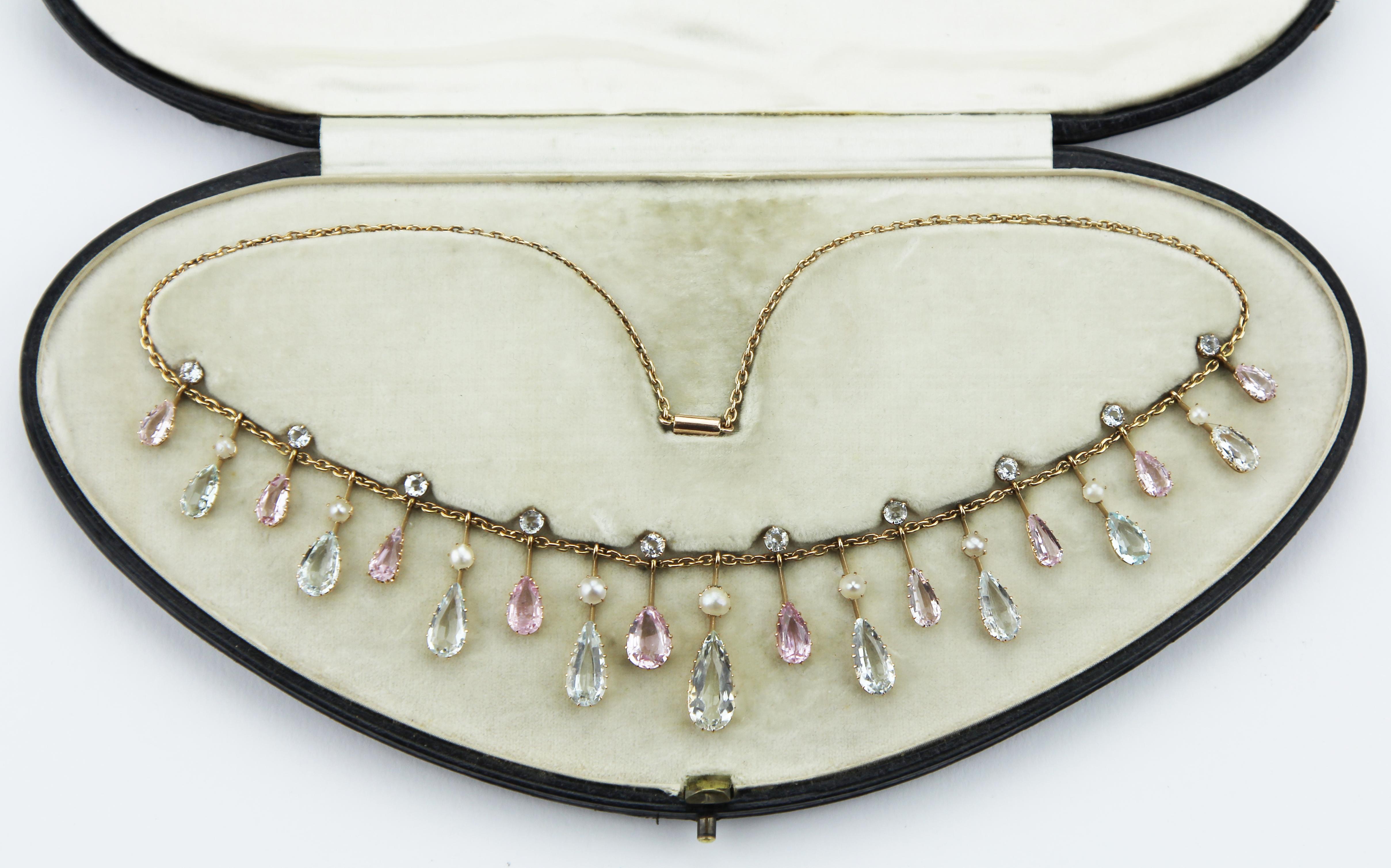 pearl fringe necklace