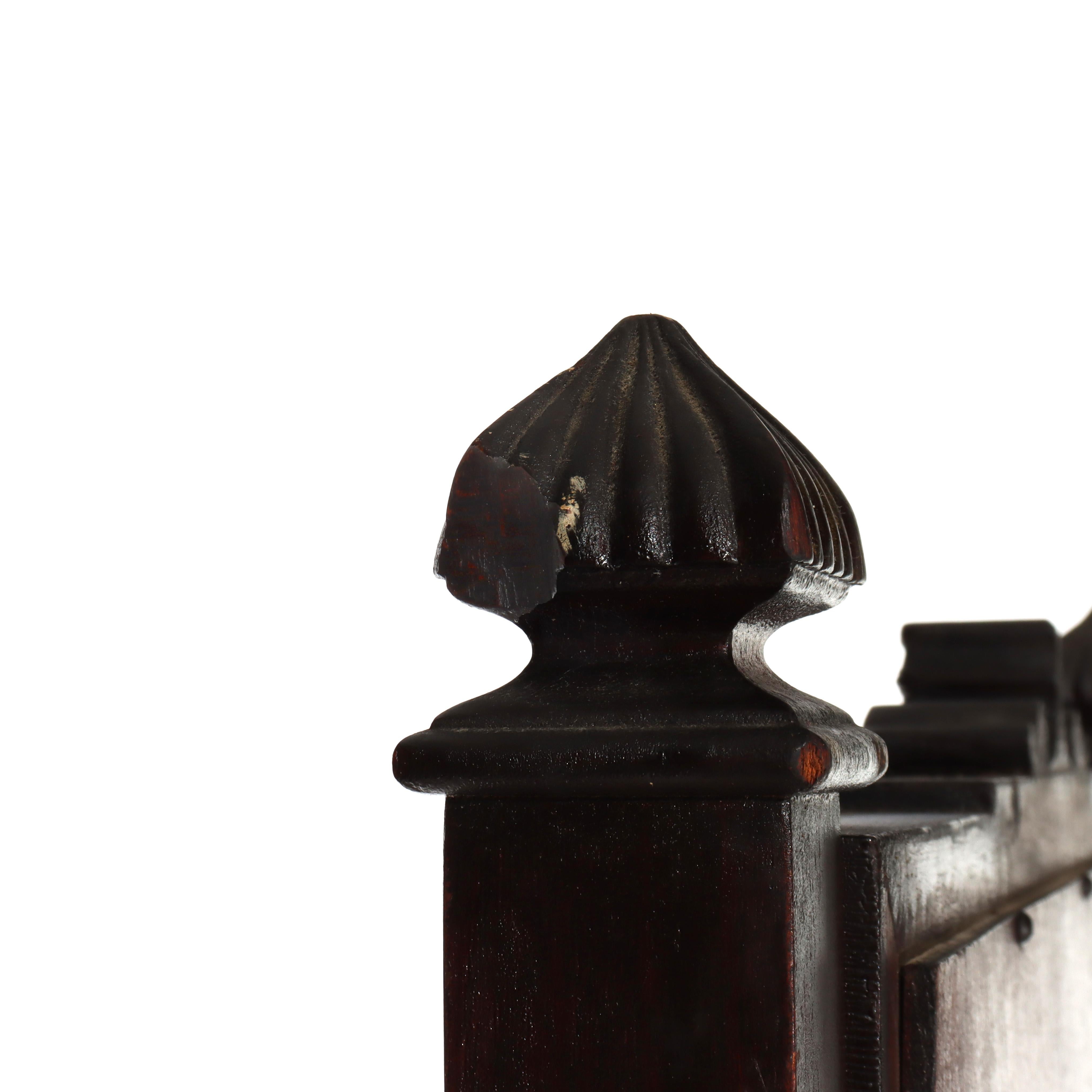 Antique Edwardian Neoclassical Carved Mahogany Dressing Mirror c1910 en vente 7