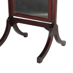 Antique Edwardian Neoclassical Carved Mahogany Dressing Mirror c1910