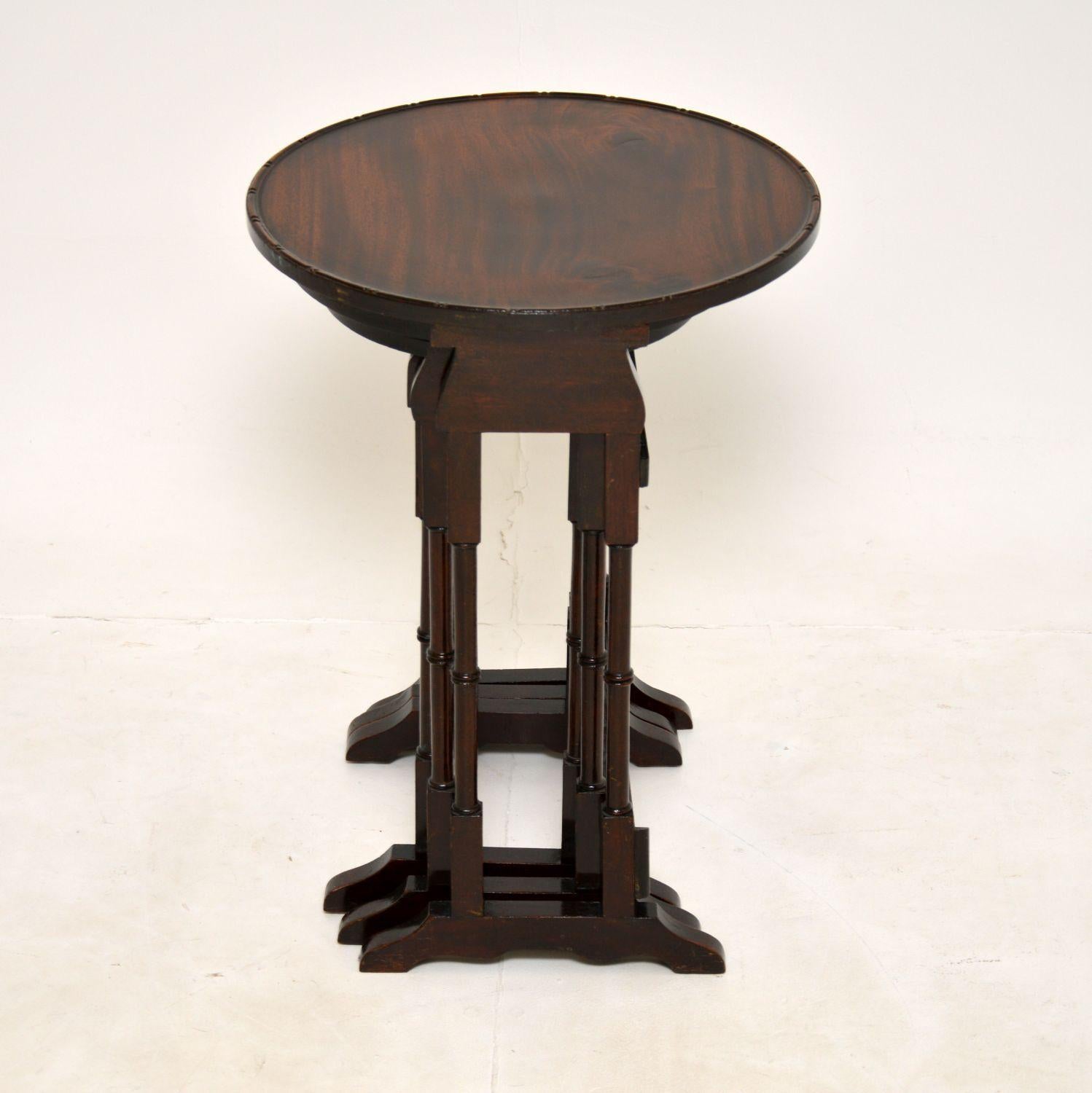 20th Century Antique Edwardian Nest of Tables For Sale