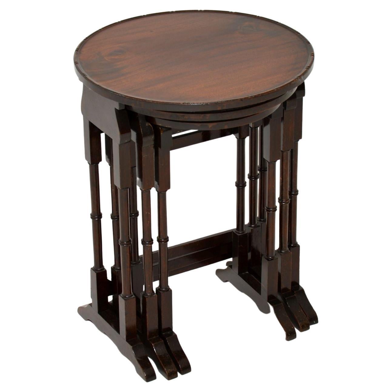 Antique Edwardian Nest of Tables For Sale