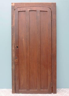 Antique Edwardian Oak Door with Frame