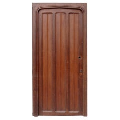 Antique Edwardian Oak Door with Frame