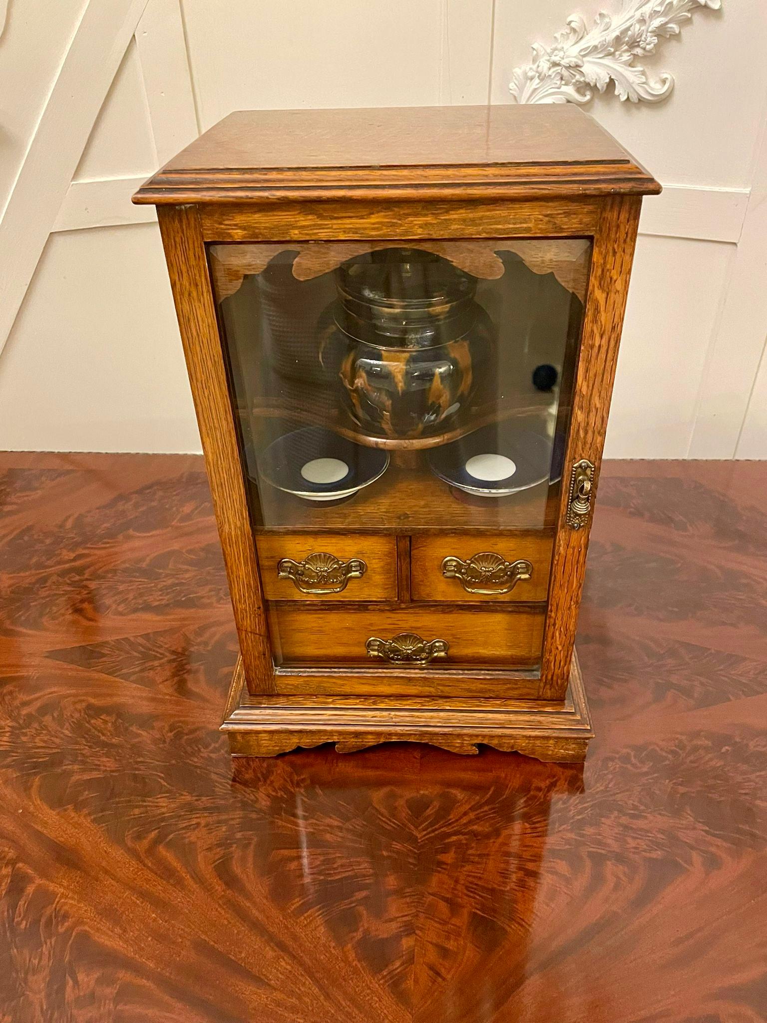 antique smoking cabinet