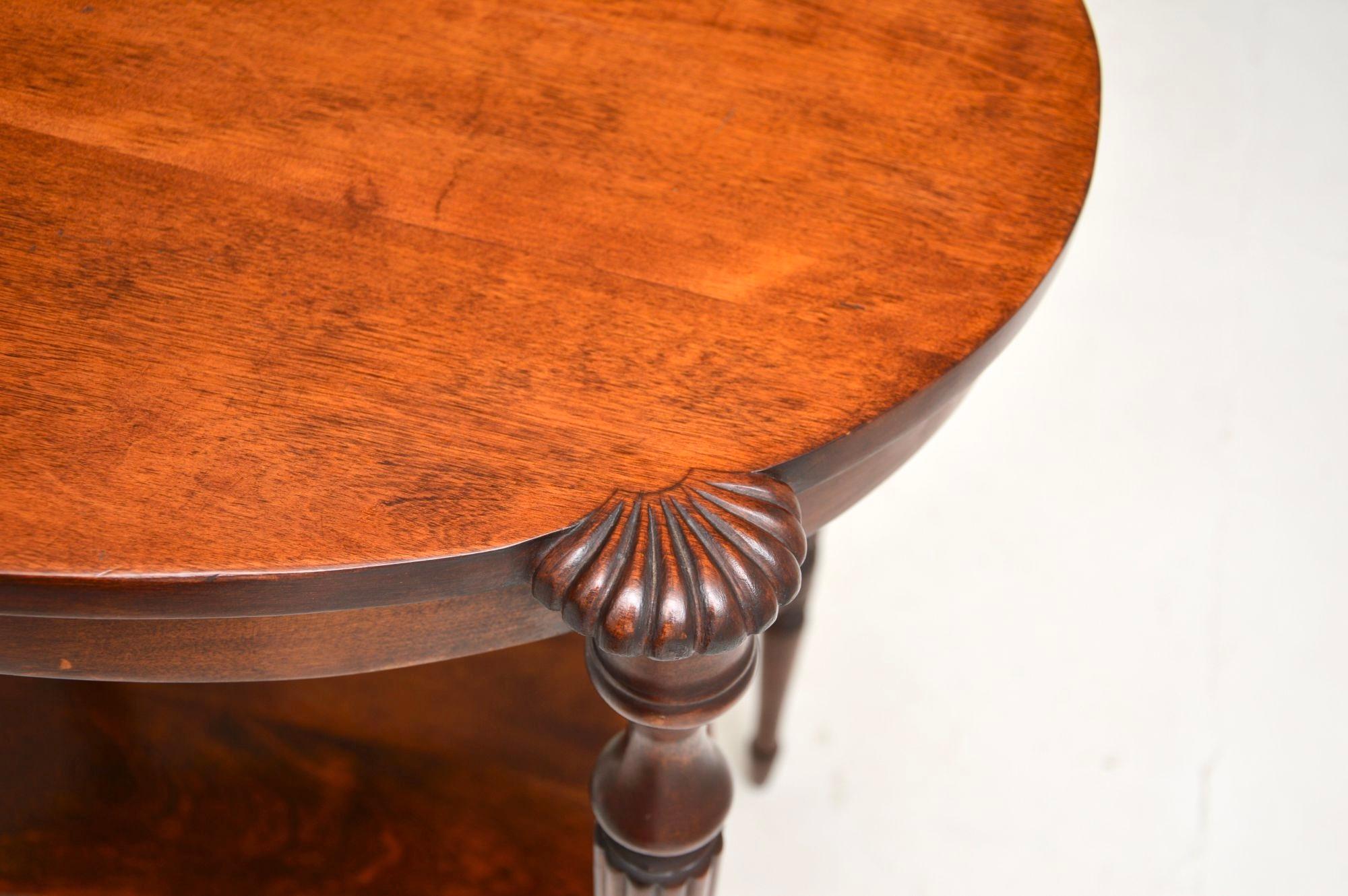 Birch Antique Edwardian Occasional Table For Sale