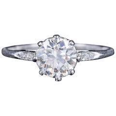 Antique Edwardian Old Cut Diamond Engagement Ring 18 Carat Gold, circa 1910