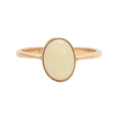 Antique Edwardian Opal Solitaire Ring Antique Edwardian Opal Solitaire Ring