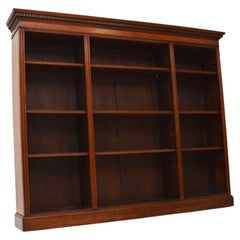 Antique Edwardian Open Bookcase