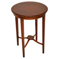 Antique Edwardian Satinwood Occasional Side Table