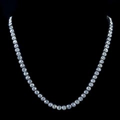 Antique Edwardian Paste Collar Necklace Silver, circa 1915