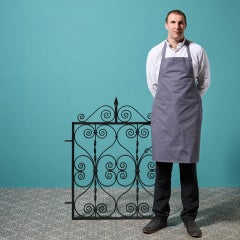Edwardian Style Pedestrian Gate with Scrolling Pattern