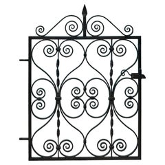 Edwardian Style Pedestrian Gate with Scrolling Pattern