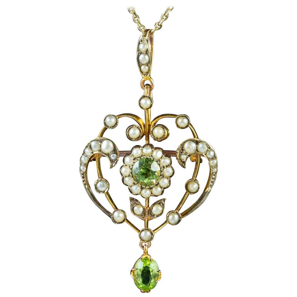 1910s Pendant Necklaces - 124 For Sale at 1stdibs