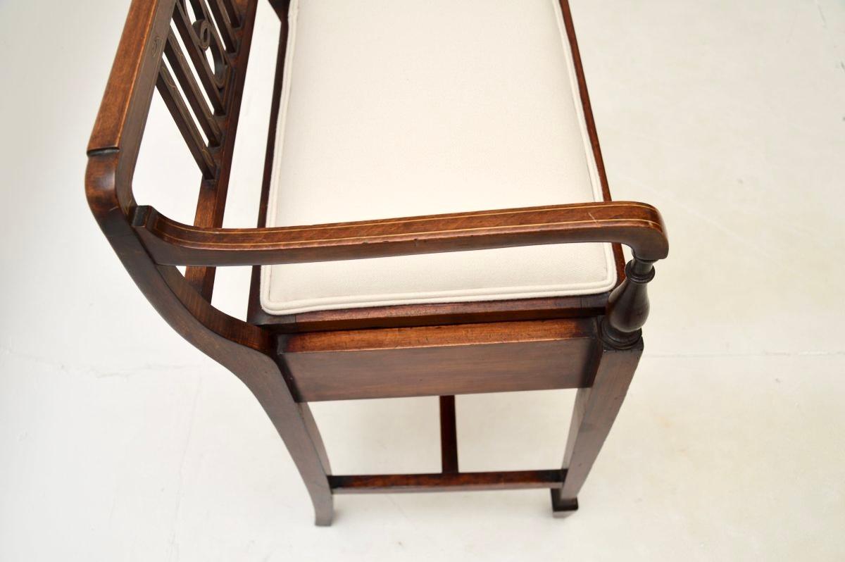Antique Edwardian Piano Stool 4