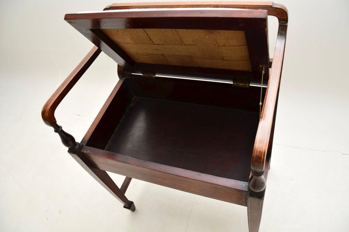 British Antique Edwardian Piano Stool