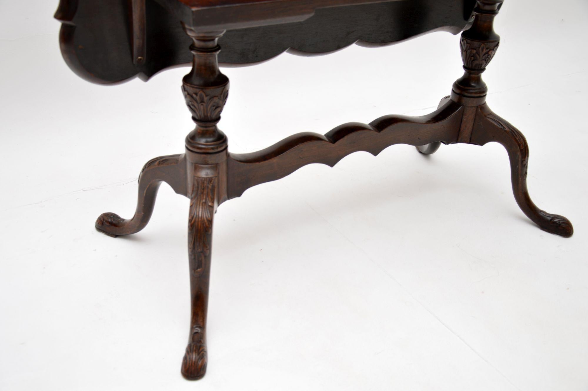 Wood Antique Edwardian Pie Crust Coffee Table