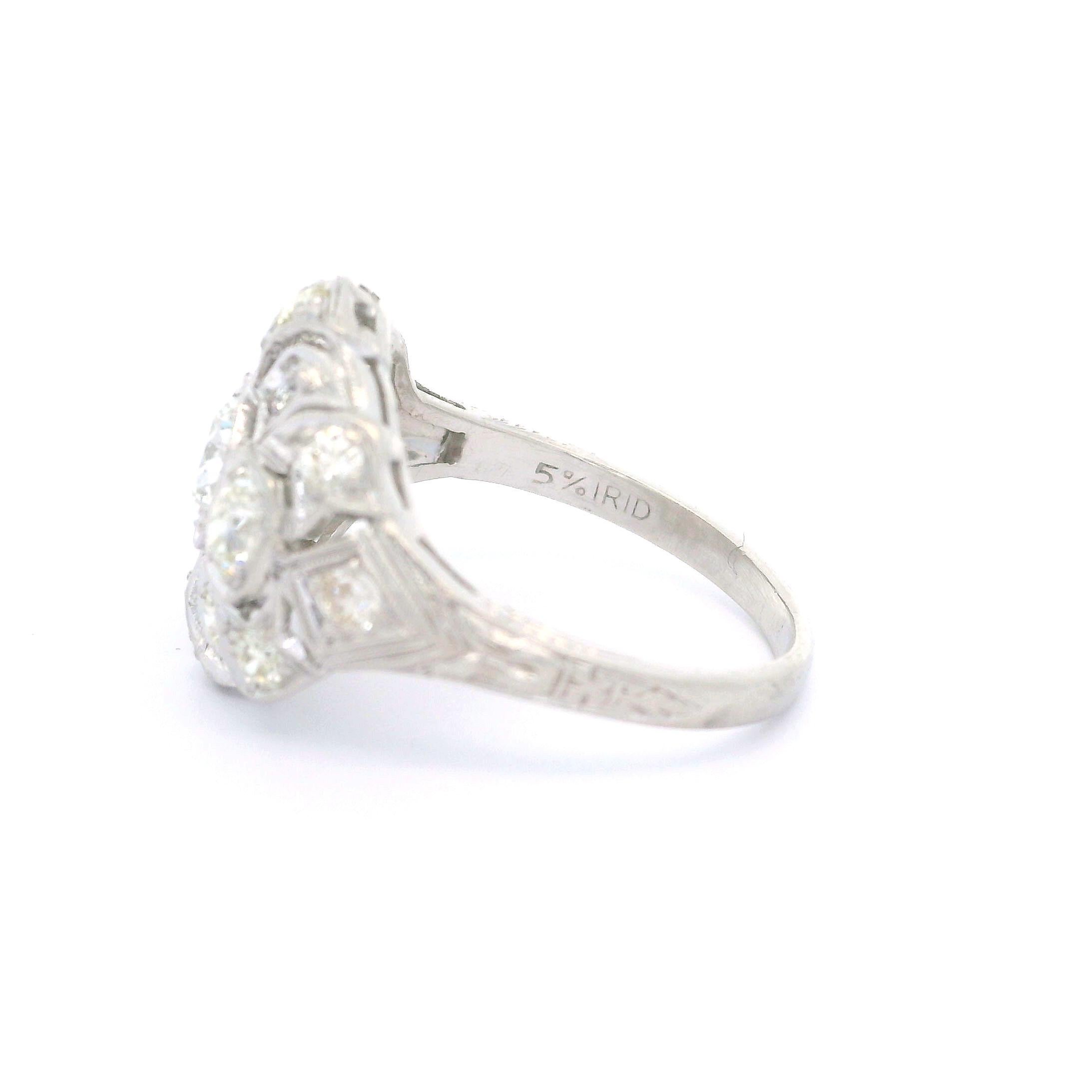 Bague édouardienne ancienne en platine 0,84 carat avec diamant taille simple, vieille Europe et ancienne en vente 4