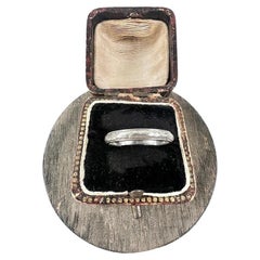 Anneau édouardien ancien, anneau en platine, alliance, bague d'anniversaire