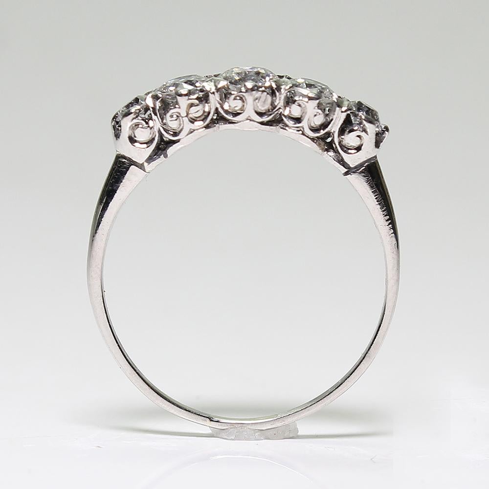 Antique Edwardian Platinum Diamond Ring 1