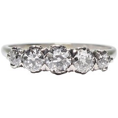 Antique Edwardian Platinum Diamond Ring