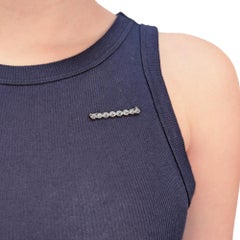 Broche ou épingle ancienne édouardienne en platine et diamants marqués