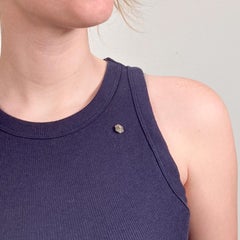 Antique Edwardian Platinum Topped 14K Gold & Diamond Stickpin