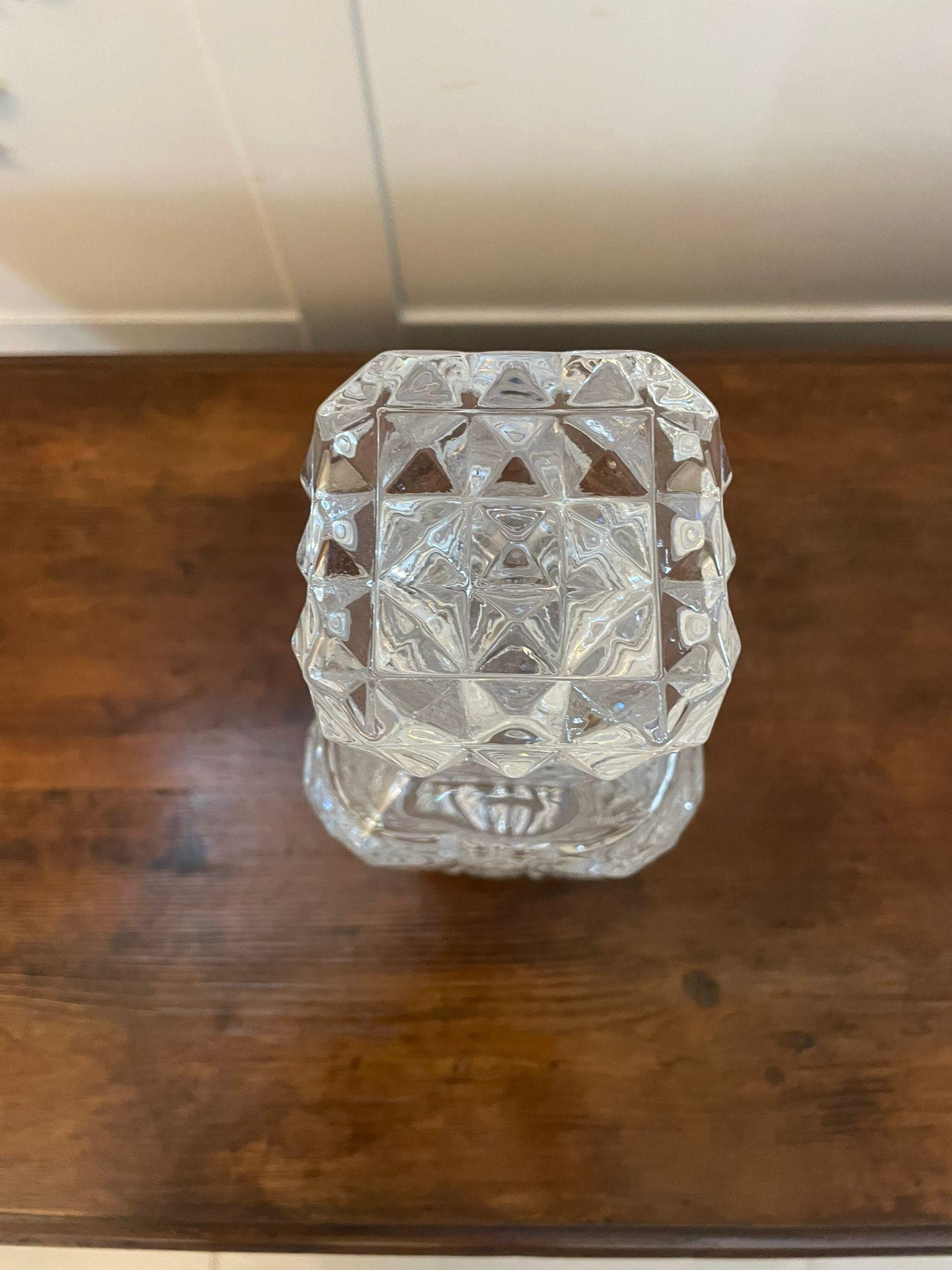Ancienne carafe en verre taillé de qualité édouardienne Bon état - En vente à Suffolk, GB