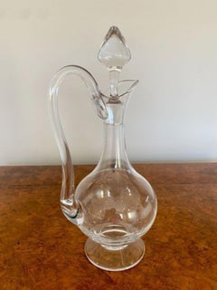 Antique Edwardian Quality Glass Decanter