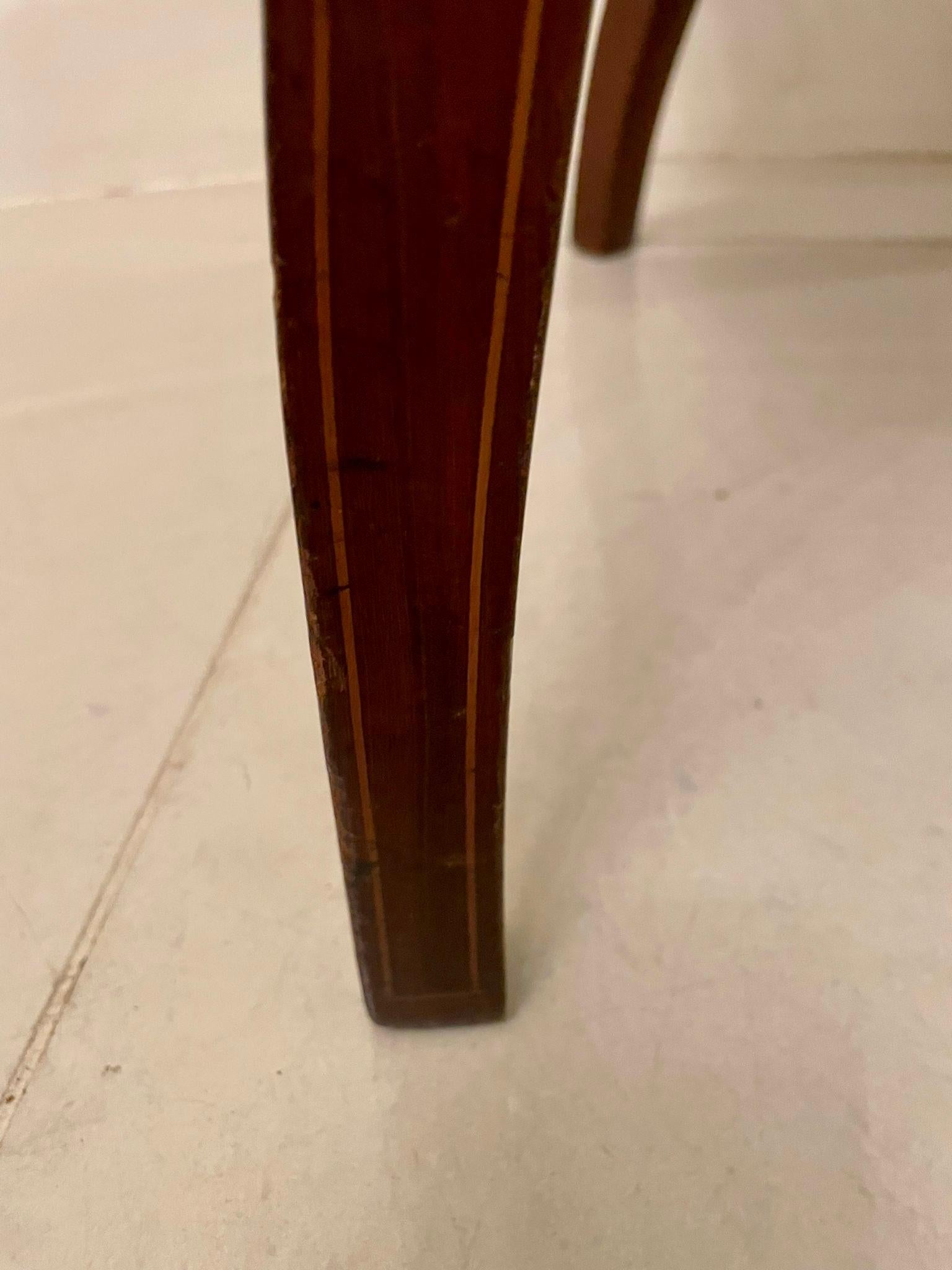 Antique Edwardian Quality Inlaid Mahogany Armchair 4