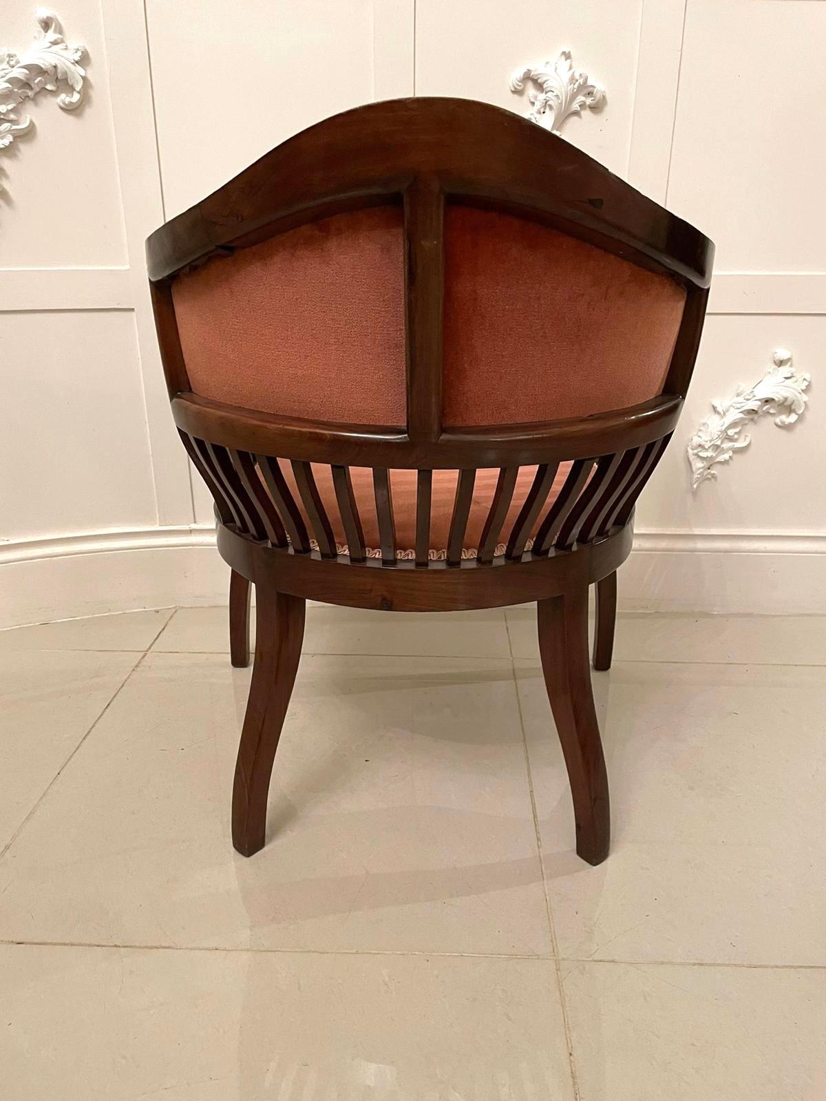 Antique Edwardian Quality Inlaid Mahogany Armchair In Good Condition In Suffolk, GB