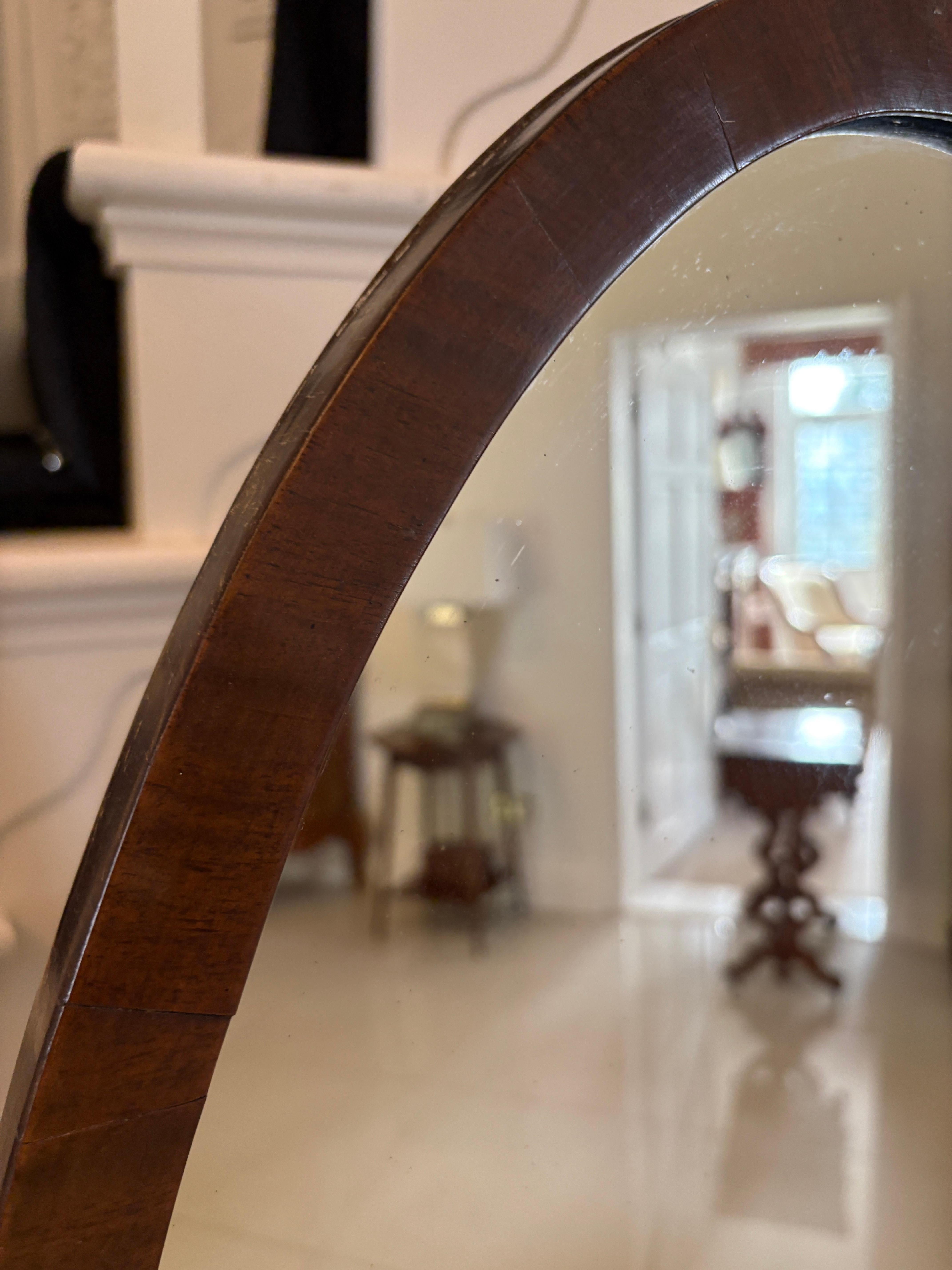 Antique Edwardian Quality Mahogany Cheval Mirror For Sale 4