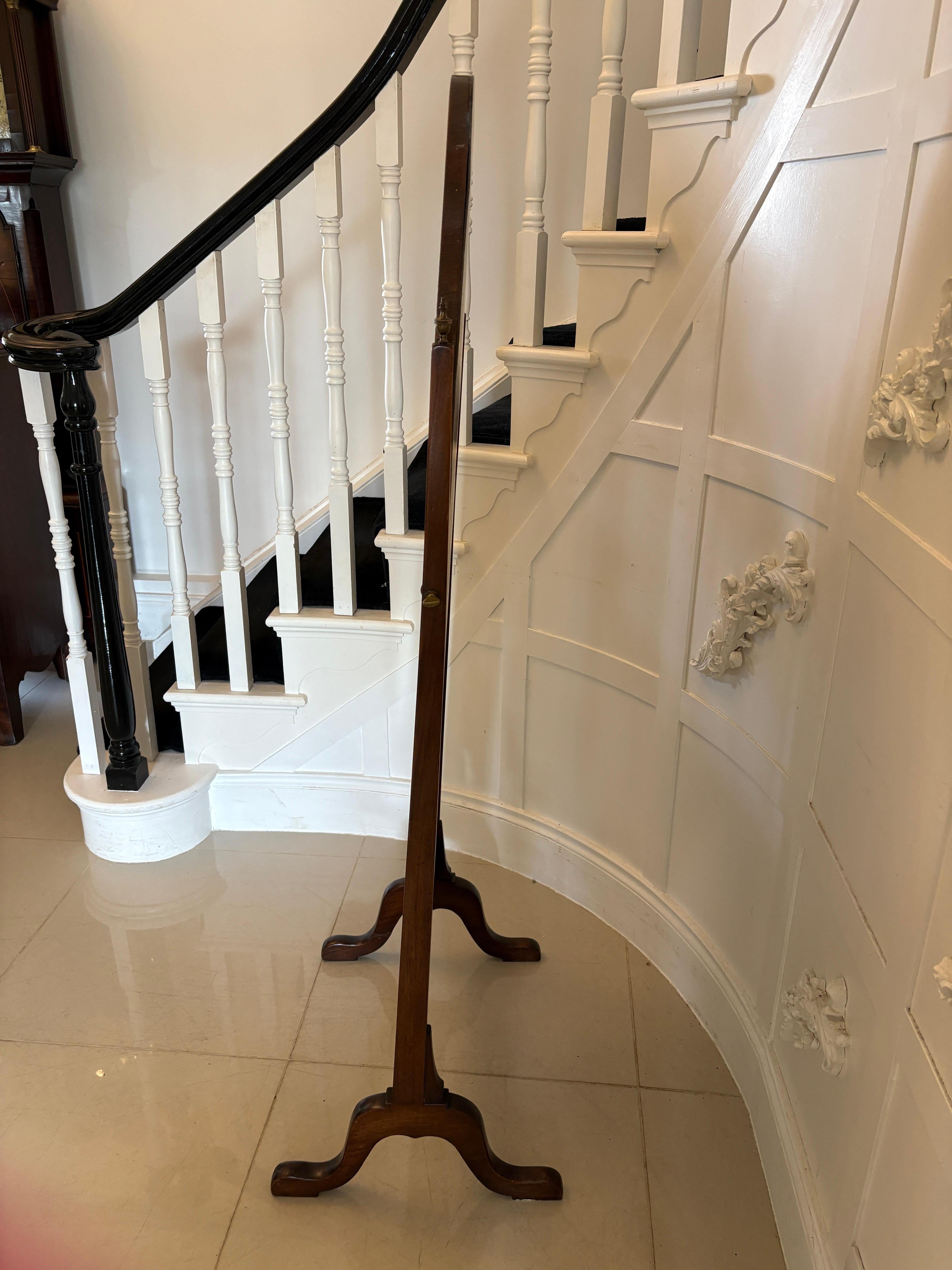 20th Century Antique Edwardian Quality Mahogany Cheval Mirror For Sale