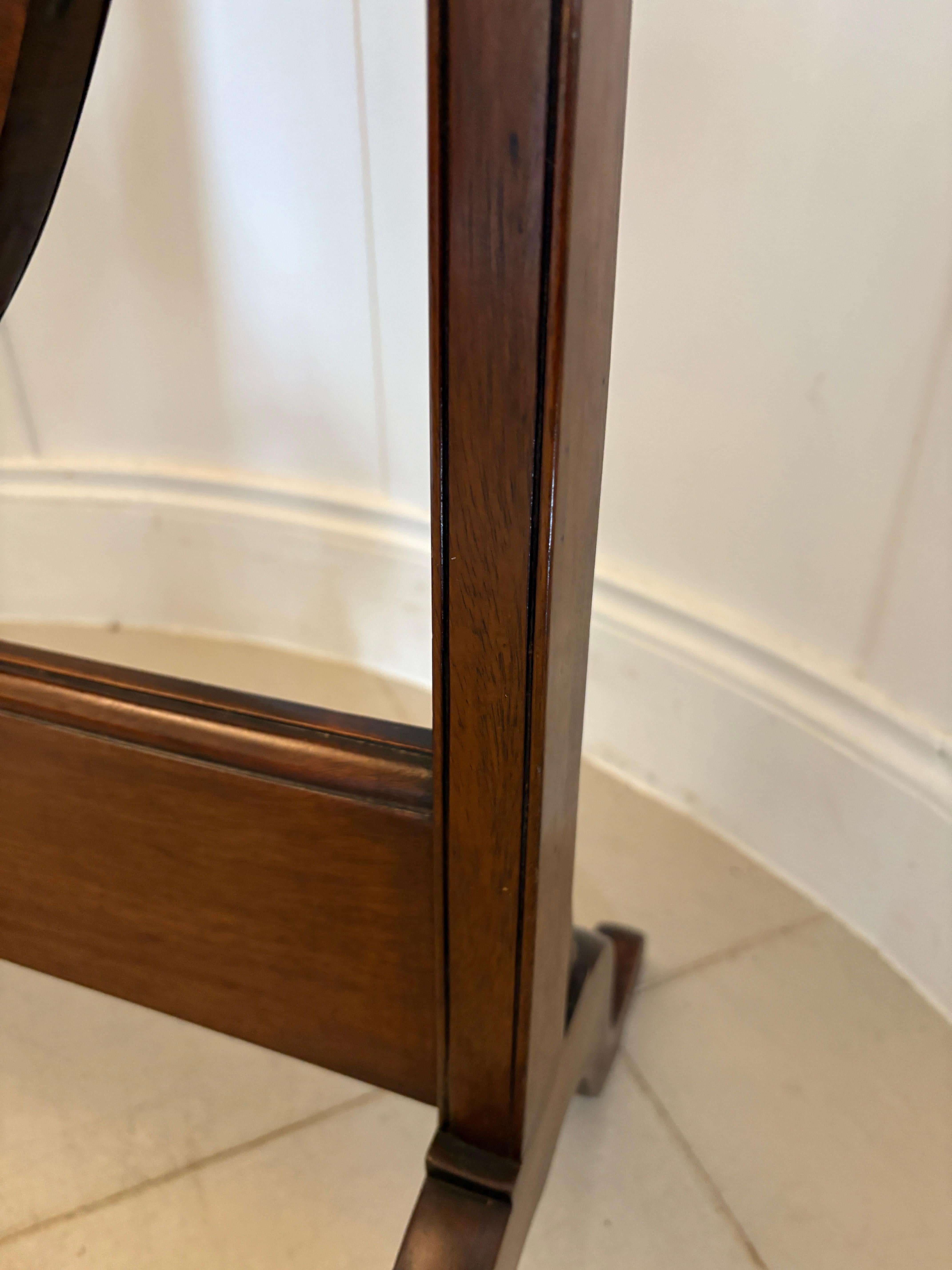 Antique Edwardian Quality Mahogany Cheval Mirror For Sale 1
