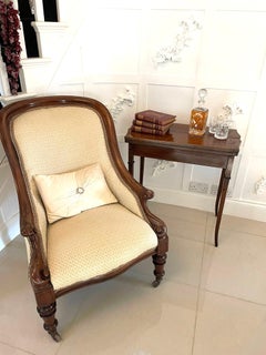 Antique Edwardian Quality Mahogany Hand Painted Card/Side Table