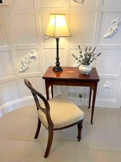 Antique Edwardian Quality Mahogany Inlaid Games Table