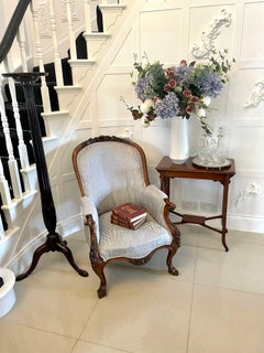 Antique Edwardian Quality Mahogany Inlaid Lamp Table