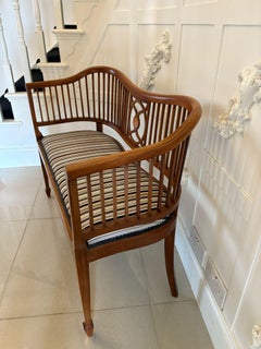 Antike Edwardian Qualität Mahagoni Intarsien Settee