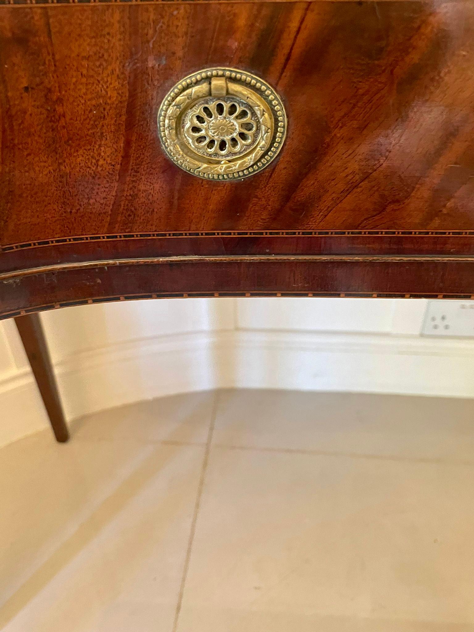 Antique Edwardian Quality Mahogany Inlaid Side Table 3