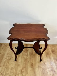 Antique Edwardian quality mahogany lamp table