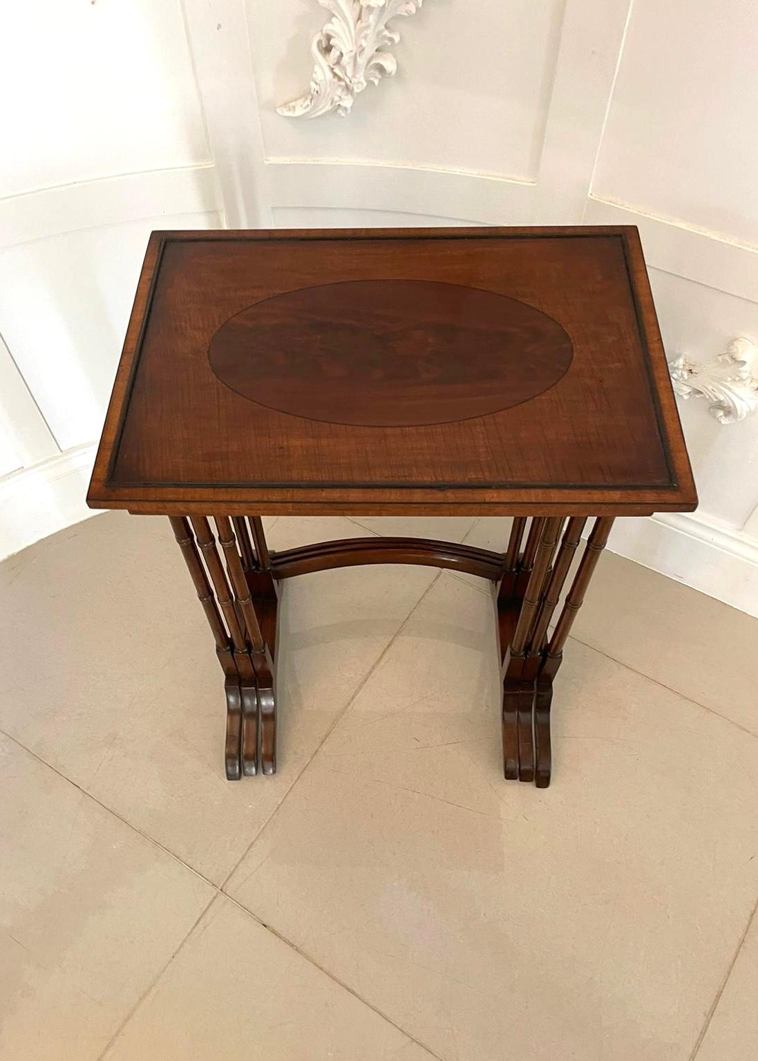 Other Antique Edwardian Quality Mahogany Nest of 3 Tables