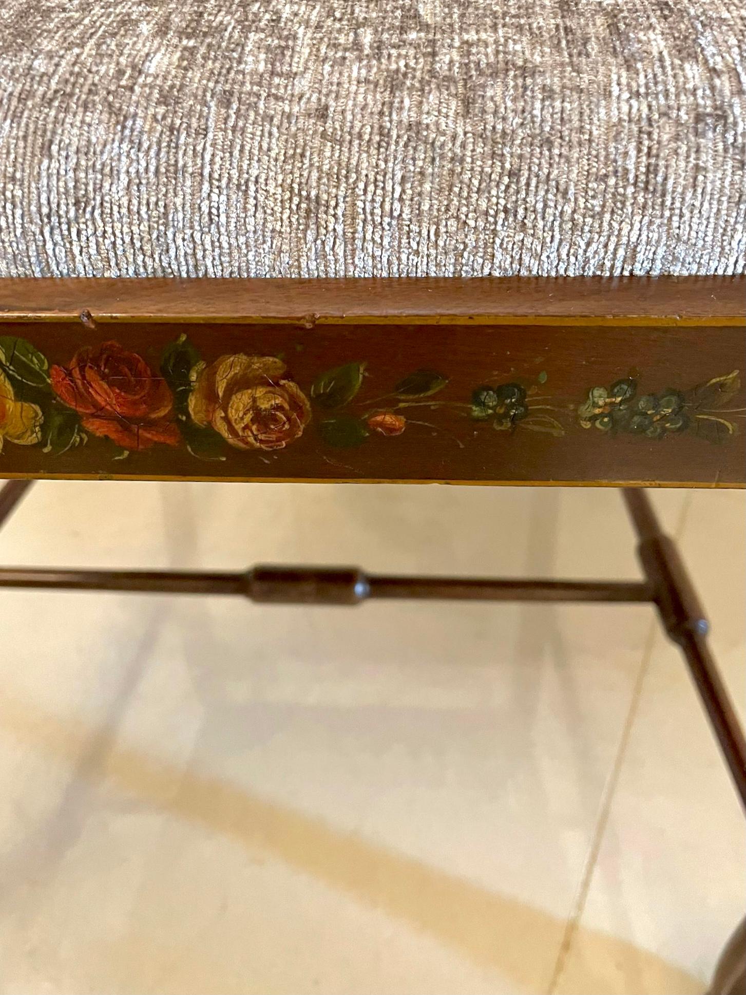 Antike Edwardian Qualität Mahagoni Original dekoriert Schreibtischstuhl im Angebot 10