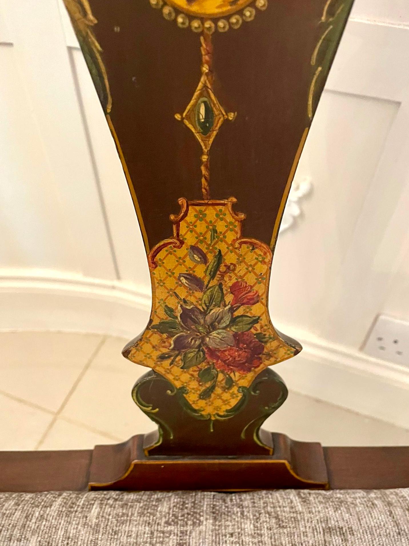 Antike Edwardian Qualität Mahagoni Original dekoriert Schreibtischstuhl im Angebot 2