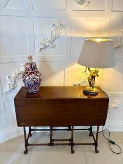 Antique Edwardian Quality Mahogany Spider Leg Drop Leaf Table